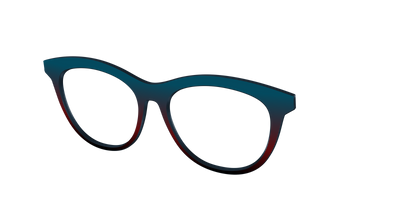 The Teal to Espresso Gradient - Angle Top Thumbnail - Pair Eyewear