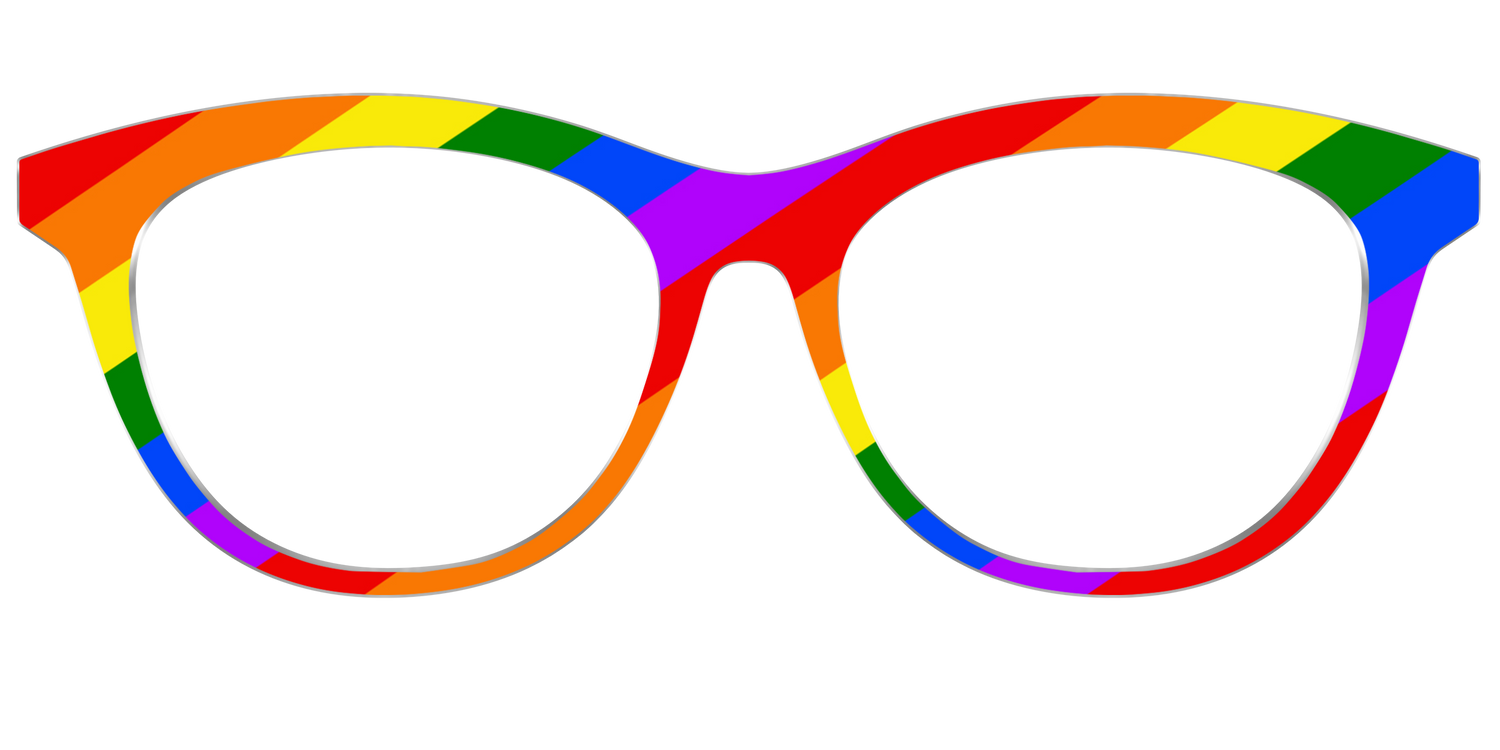 The Traditional Pride Flag - Front Top Image - Pair Eyewear
