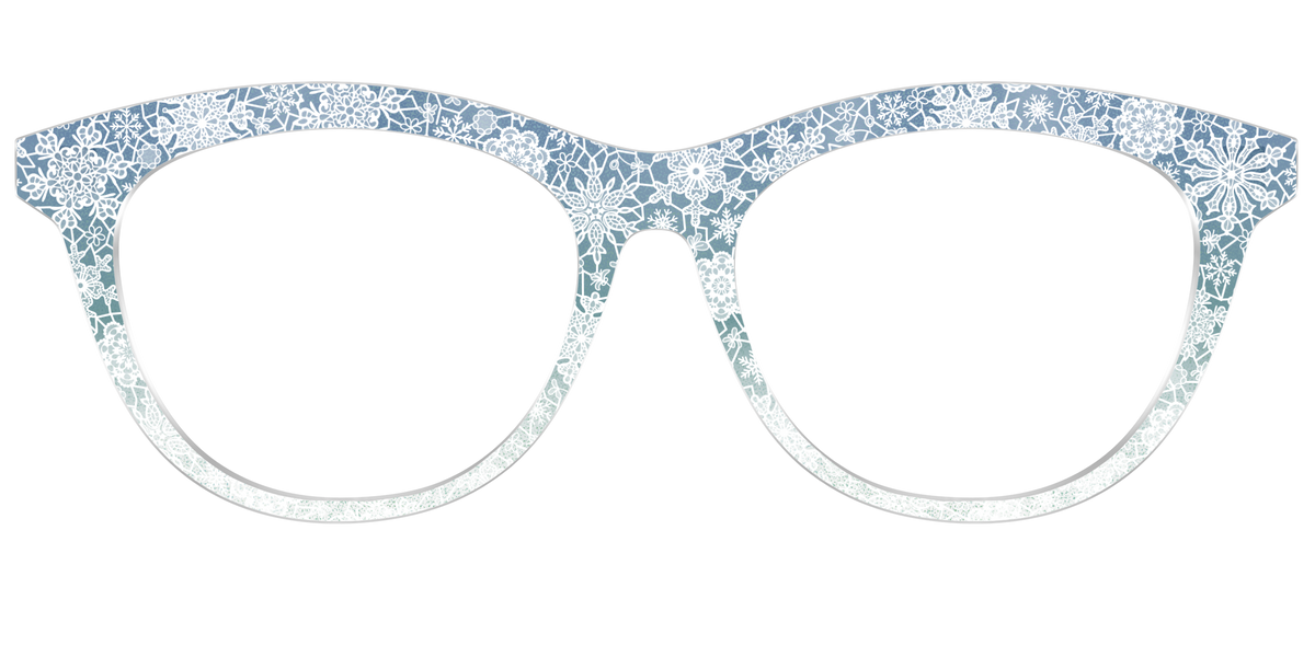 The White Lace Snowflake Crystal - Front Top Image - Pair Eyewear