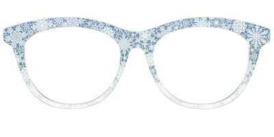The White Lace Snowflake Crystal - Front Top Thumbnail - Pair Eyewear