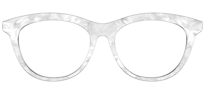 The White Pearlescent - Front Top Thumbnail - Pair Eyewear