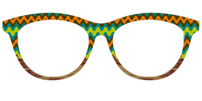 The Woodgrain Waves - Front Top Thumbnail - Pair Eyewear
