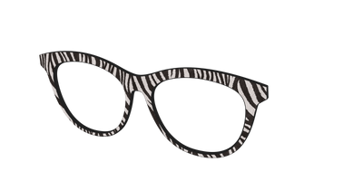 The Zebra Stripes - Angle Top Thumbnail - Pair Eyewear
