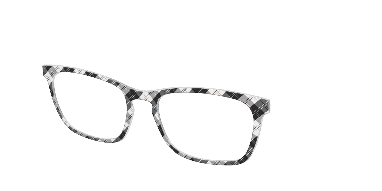 The B&W Plaid - Angle Top Image - Pair Eyewear