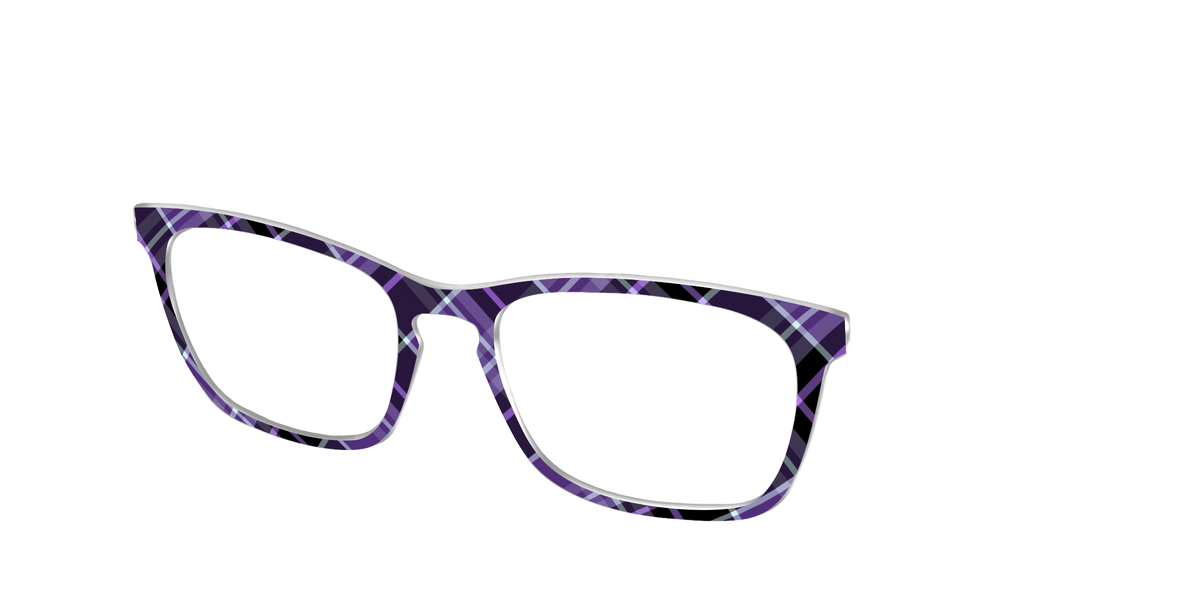 The Blackberry Plaid - Angle Top Image - Pair Eyewear
