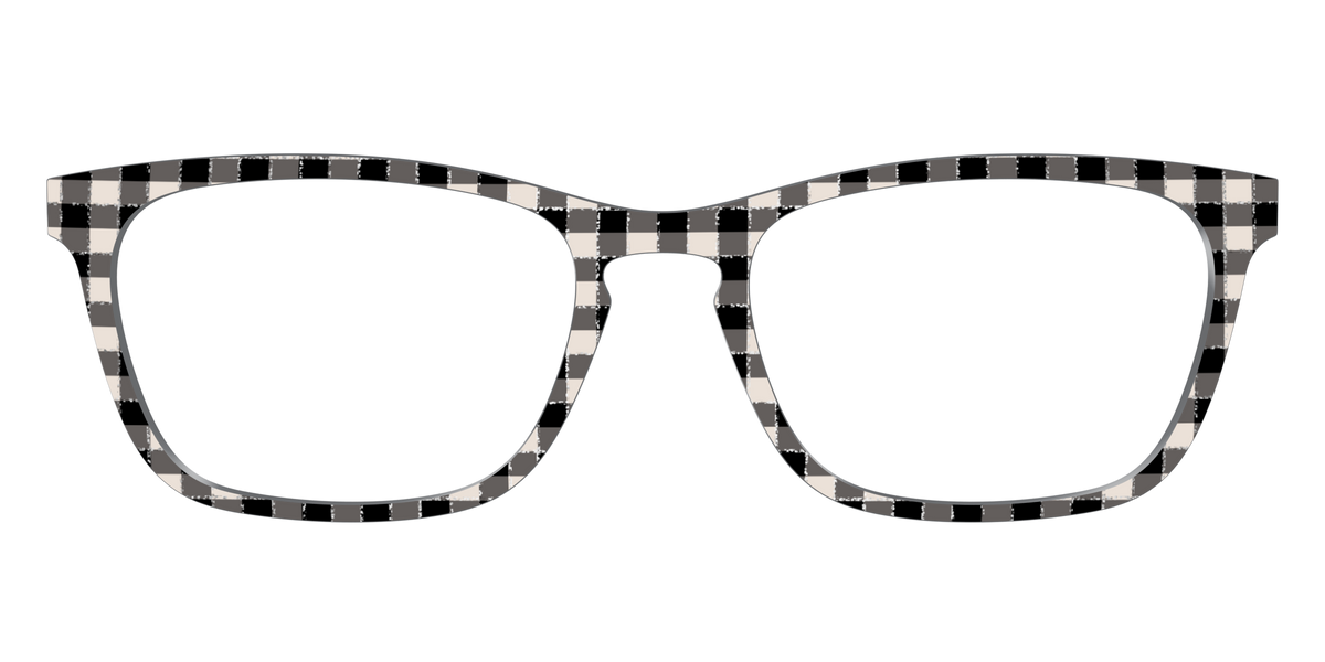 The Black Buffalo Check with Glitter - Front Top Image - Pair Eyewear