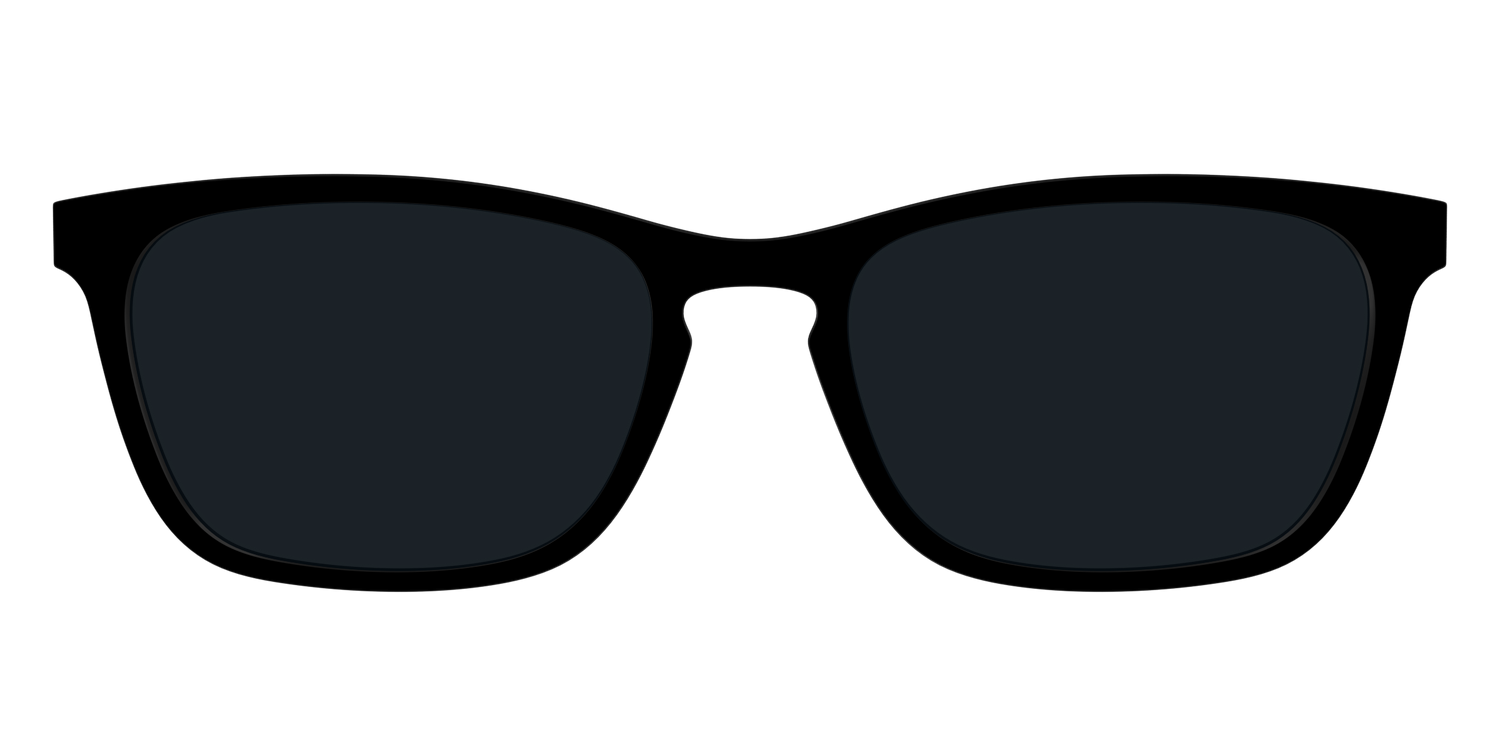 The Non-Polarized Black Sun Top - Front Top Image - Pair Eyewear