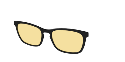 The Black With Citrine Yellow Lens - Angle Top Thumbnail - Pair Eyewear