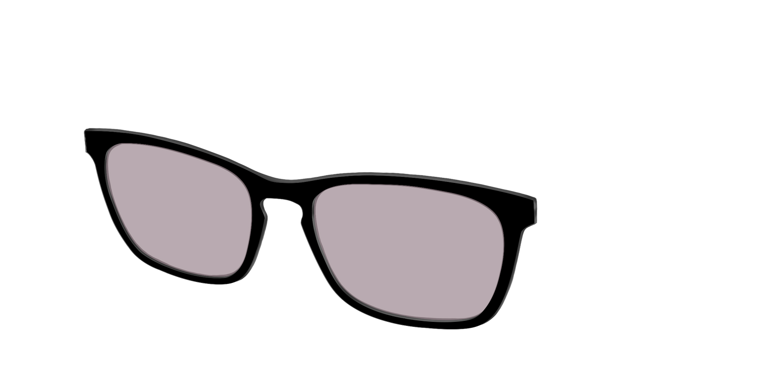 The Black with Gray Gaming Lens - Angle Top Image - Pair Eyewear
