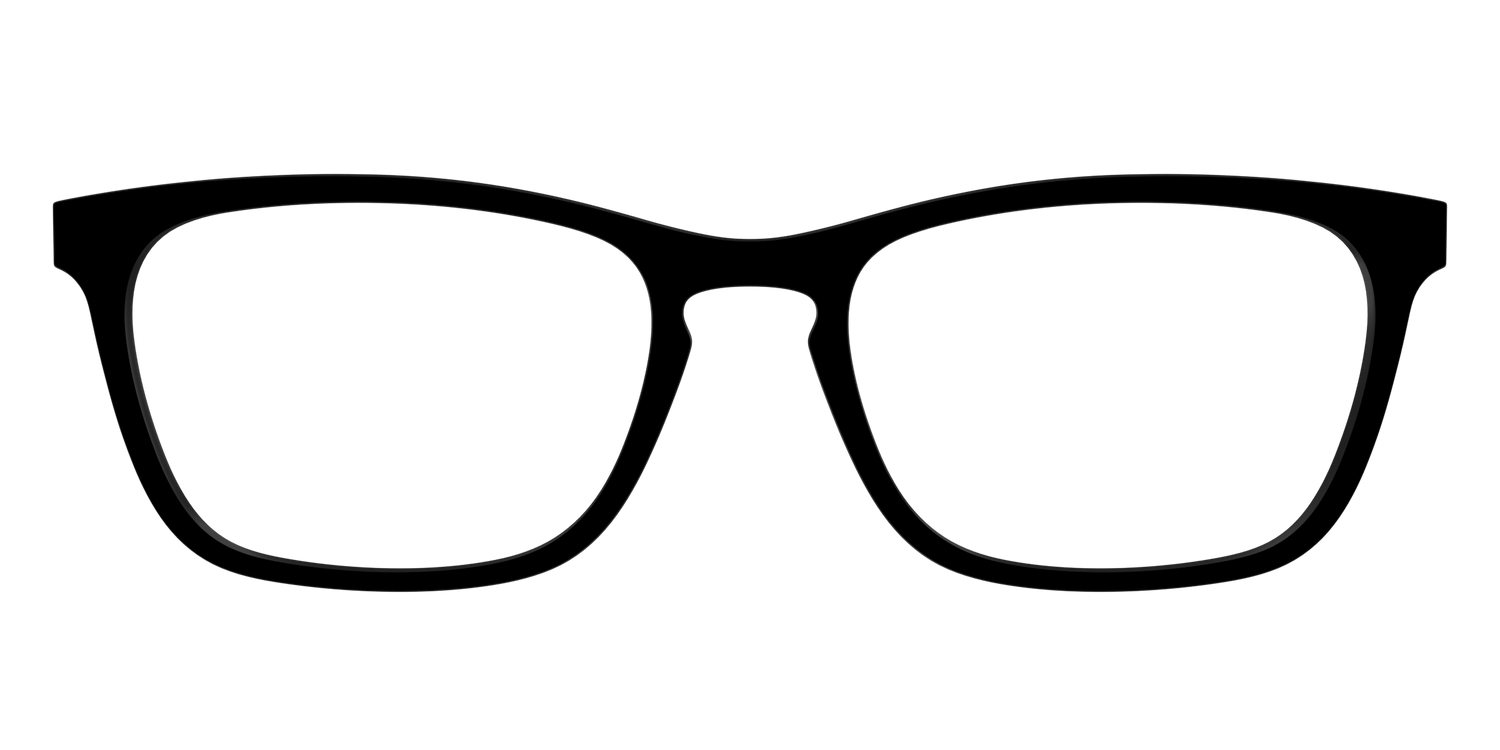 The Black - Front Top Image - Pair Eyewear