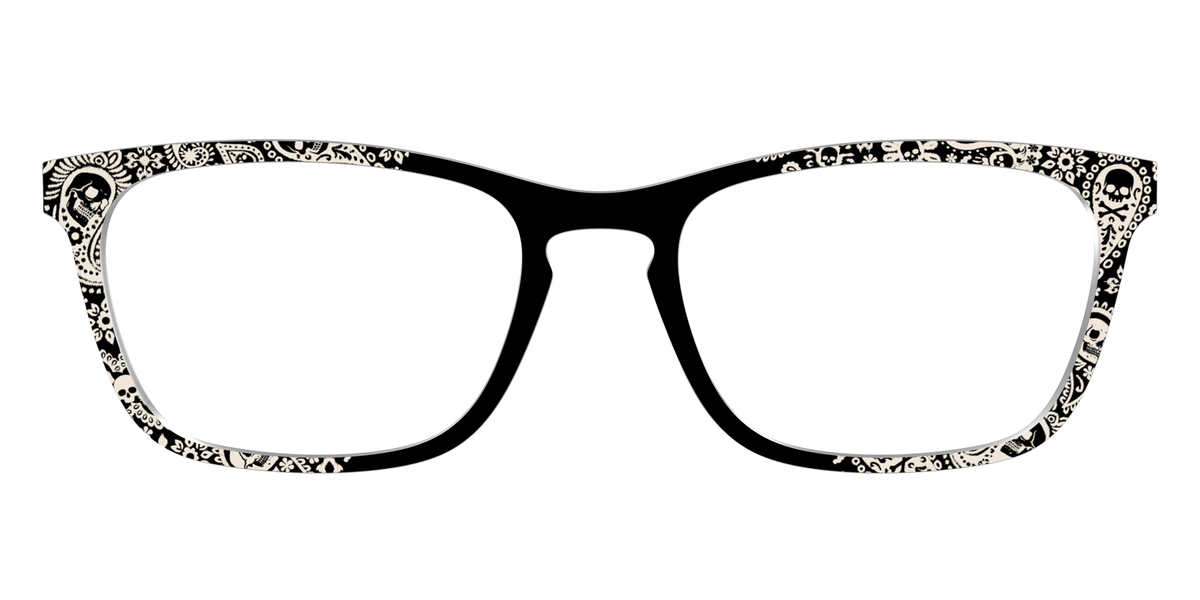 The Bone White Paisley - Front Top Image - Pair Eyewear