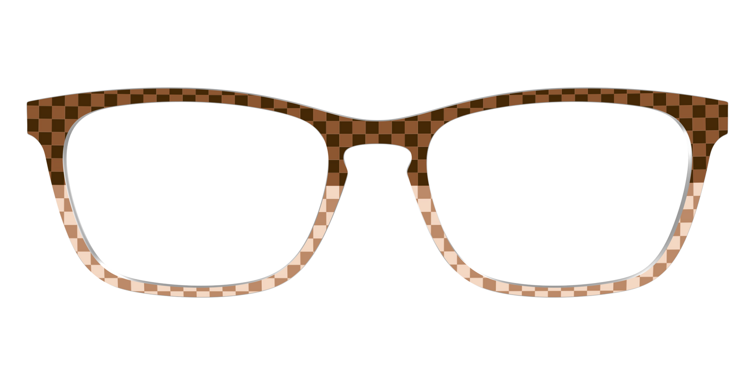 The Cappuccino Check Split - Front Top Image - Pair Eyewear