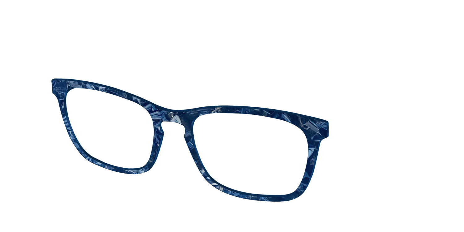 The Deep Slate Pearl Marble - Angle Top Image - Pair Eyewear