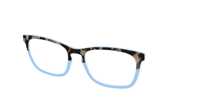 The Denim Tortoise Crystal Split - Angle Top Thumbnail - Pair Eyewear