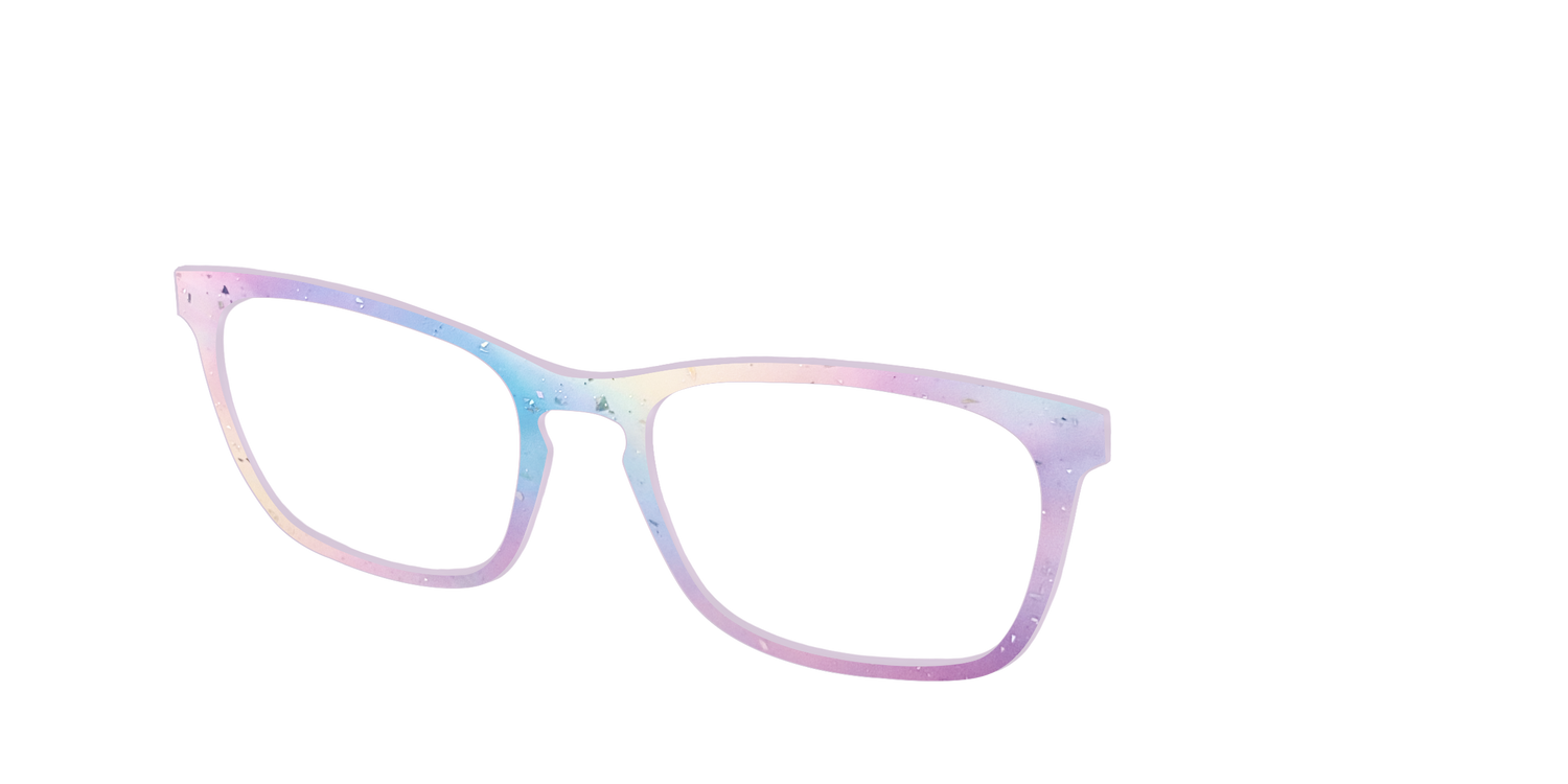 The Dreamy Pastel with Holographic Glitter - Angle Top Image - Pair Eyewear