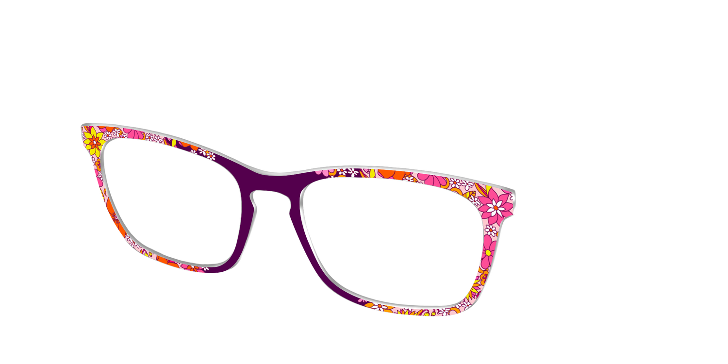 The Far Out Floral - Angle Top Image - Pair Eyewear