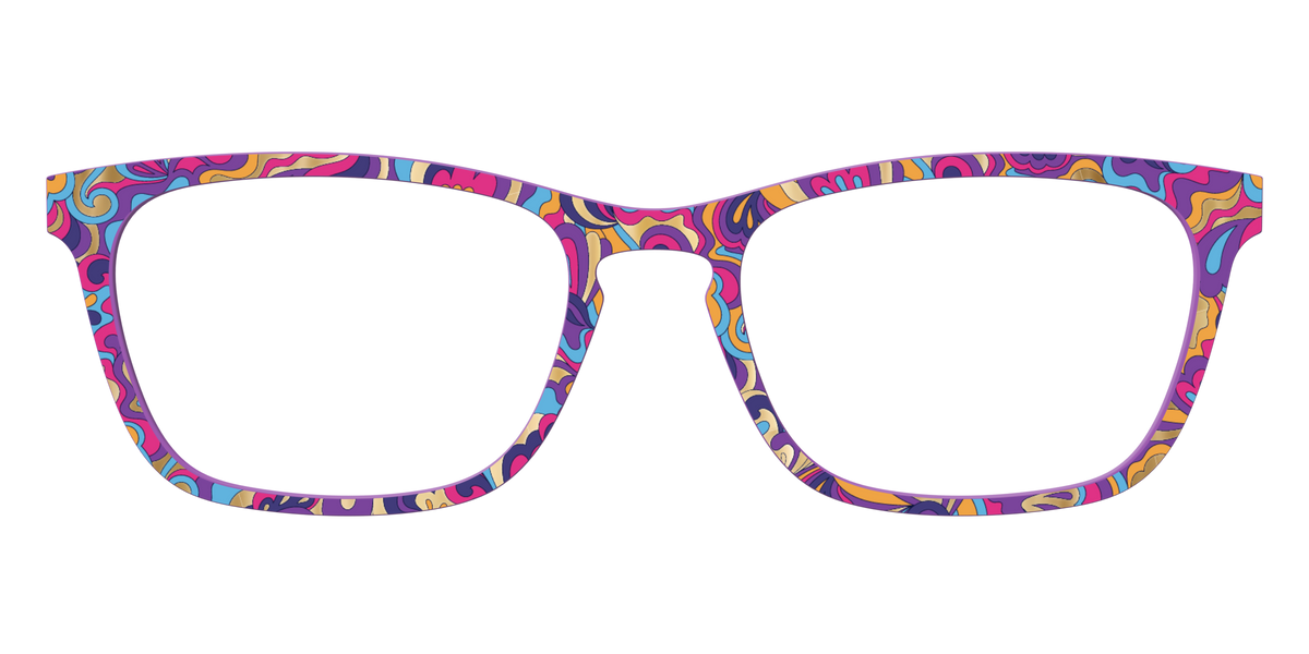 The Flower Power Paisley with Gold Foil - Front Top Image - Pair Eyewear