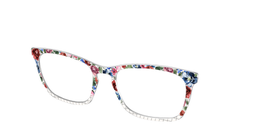 The Graph Paper Floral - Angle Top Thumbnail - Pair Eyewear
