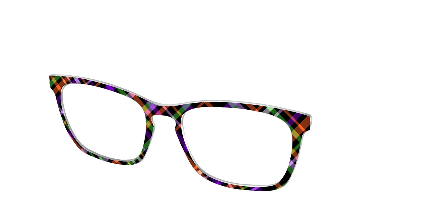 The Hexed Plaid - Angle Top Image - Pair Eyewear