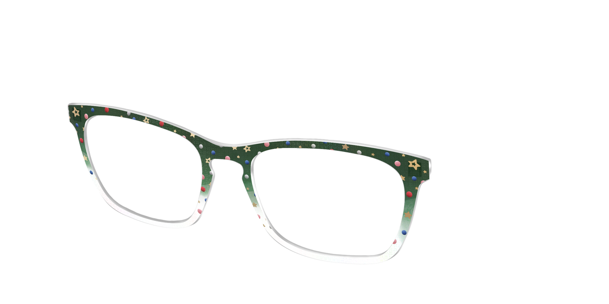 The Holiday Bauble with Foil Crystal - Angle Top Image - Pair Eyewear