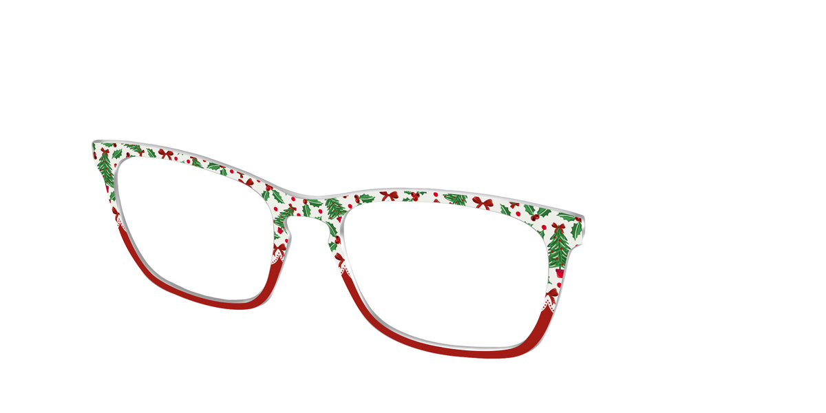 The Holly Jolly Split - Angle Top Image - Pair Eyewear
