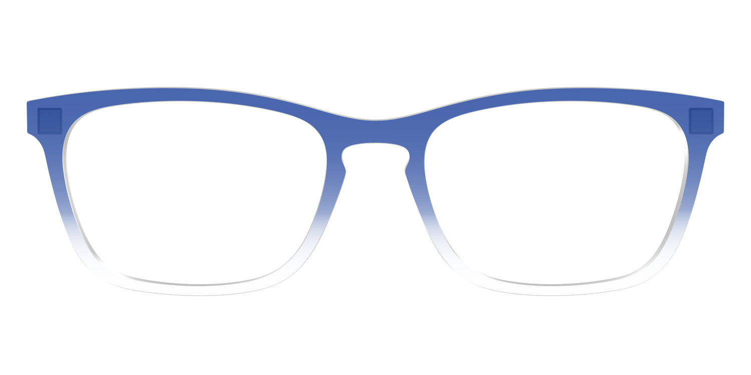 The Indigo Gradient Crystal - Front Top Image - Pair Eyewear