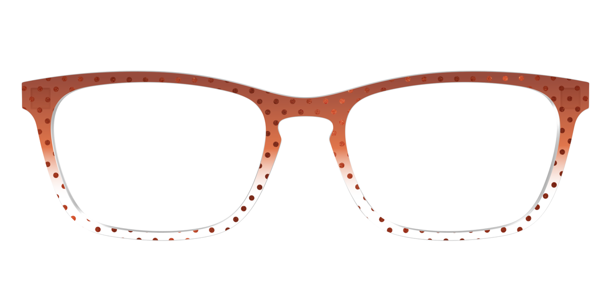 The Inferno Orange Gradient Crystal Polka Dots - Front Top Image - Pair Eyewear