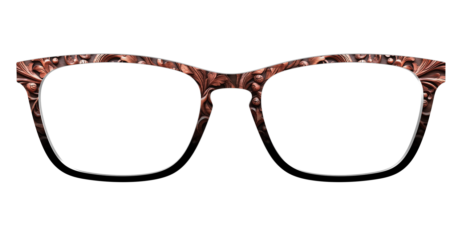 The Intricate Wood Carvings - Front Top Image - Pair Eyewear