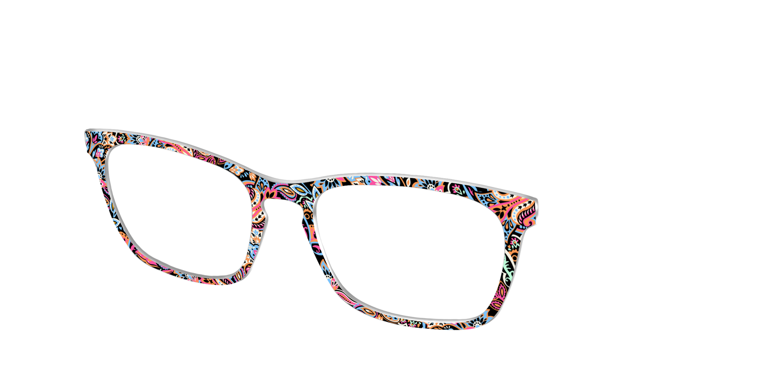 The Lavish Paisley - Angle Top Image - Pair Eyewear