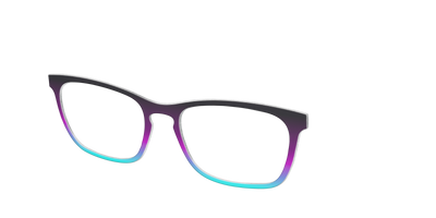 The Licorice to Seafoam Gradient - Angle Top Thumbnail - Pair Eyewear