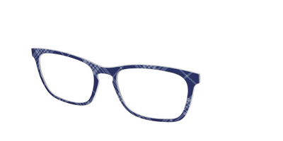 The Navy Twill Plaid - Angle Top Thumbnail - Pair Eyewear