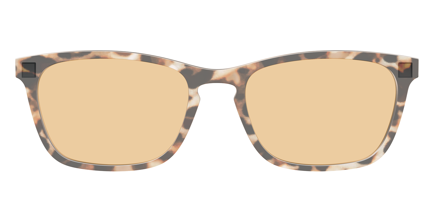 The Neutral Tort Crystal With Umber Brown Lens - Front Top Image - Pair Eyewear