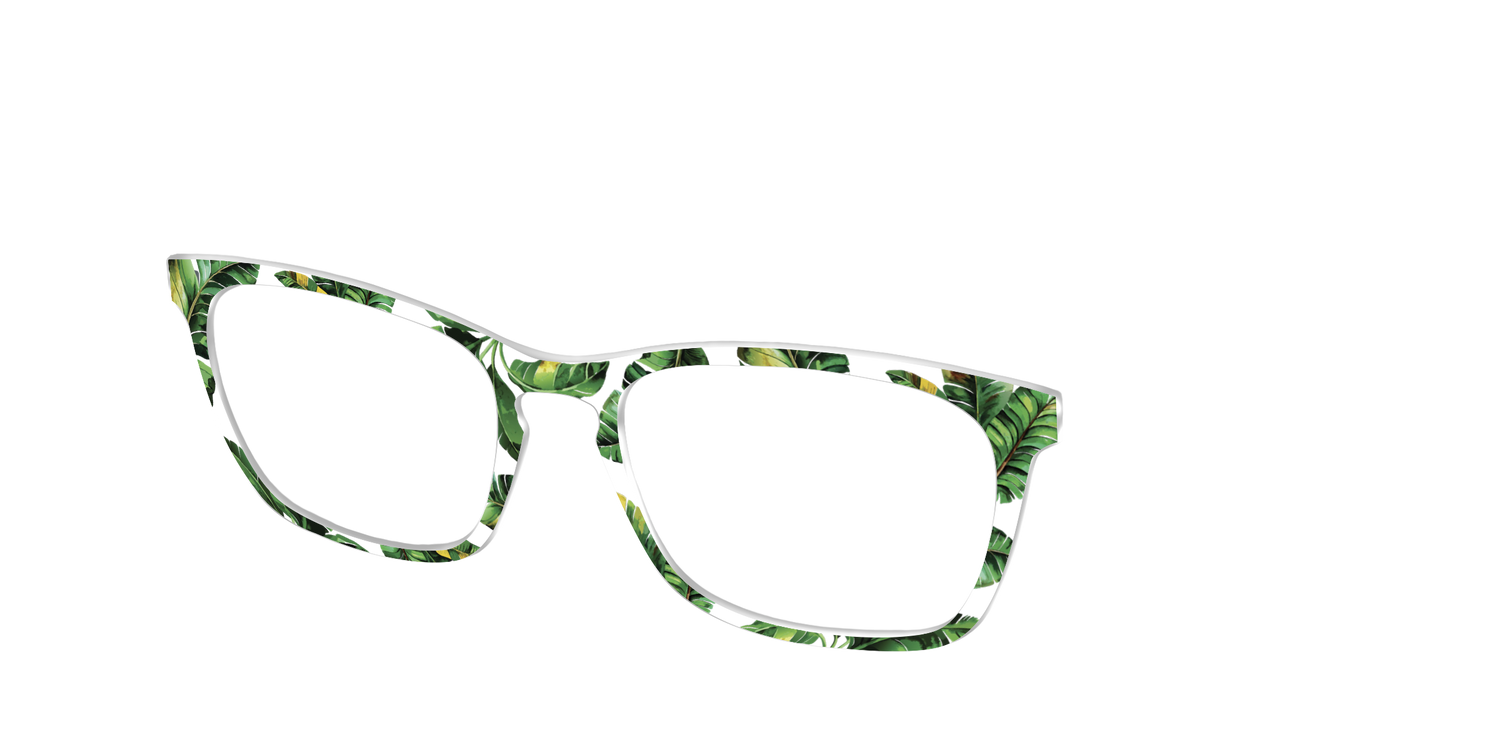 The Palm Leaves Crystal - Angle Top Image - Pair Eyewear