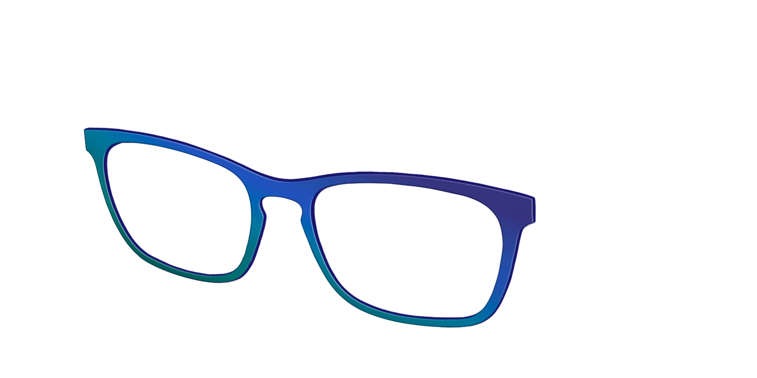 The Peacock Ombre - Angle Top Image - Pair Eyewear
