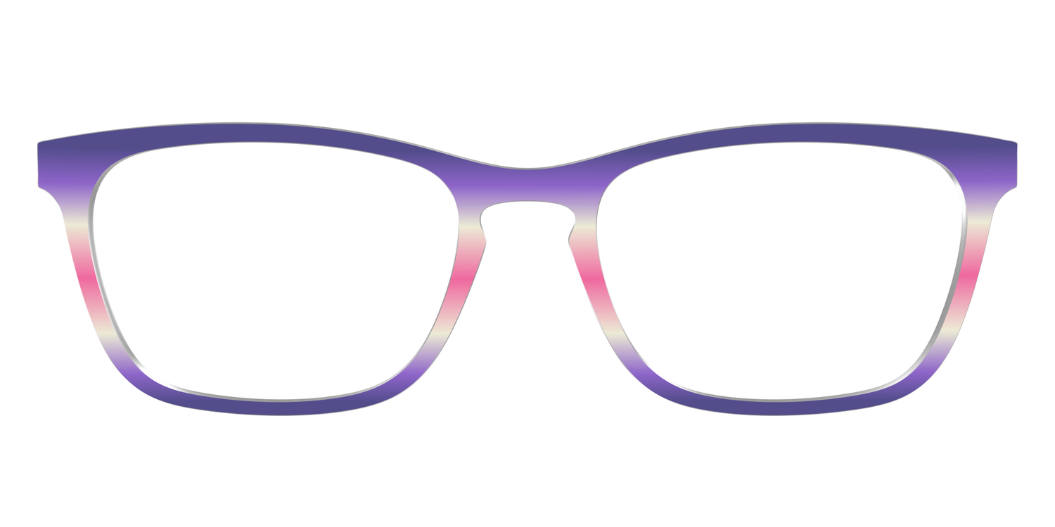 The Petunia Haze Gradient - Front Top Image - Pair Eyewear