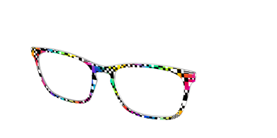 The Prismatic Check - Angle Top Thumbnail - Pair Eyewear