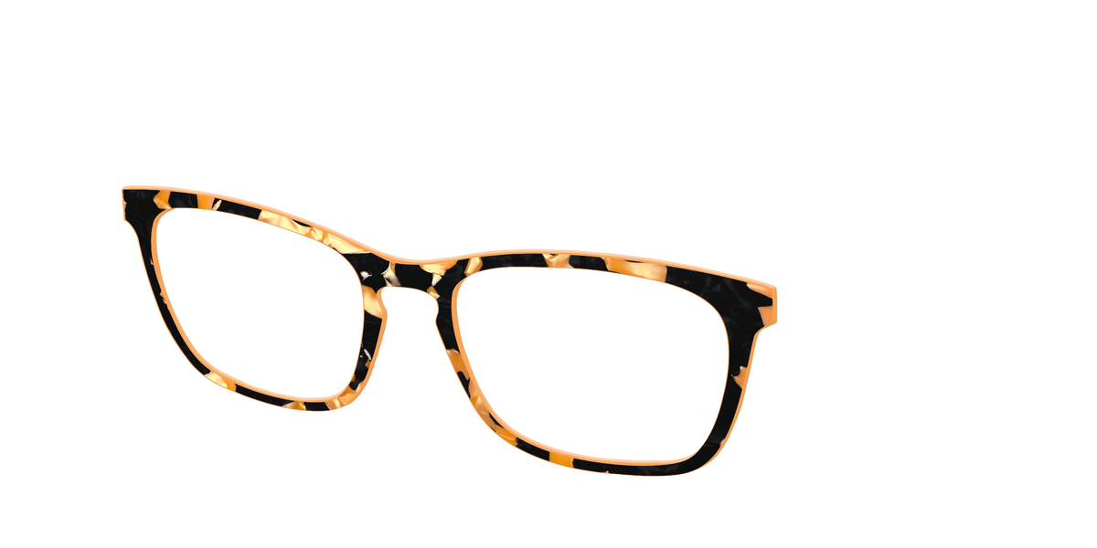The Pumpkin Camo Pearl Tortoise - Angle Top Image - Pair Eyewear
