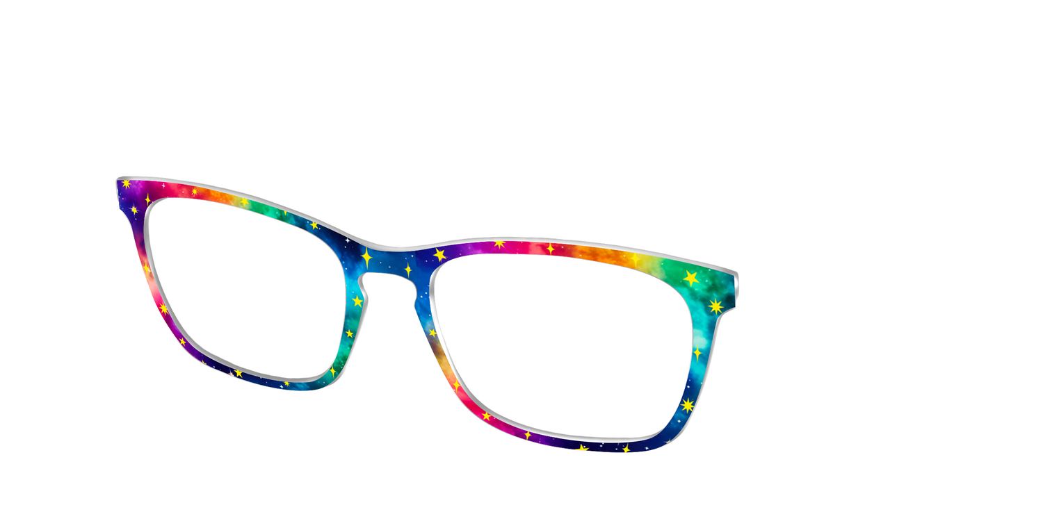 The Rainbow Supernova - Angle Top Image - Pair Eyewear
