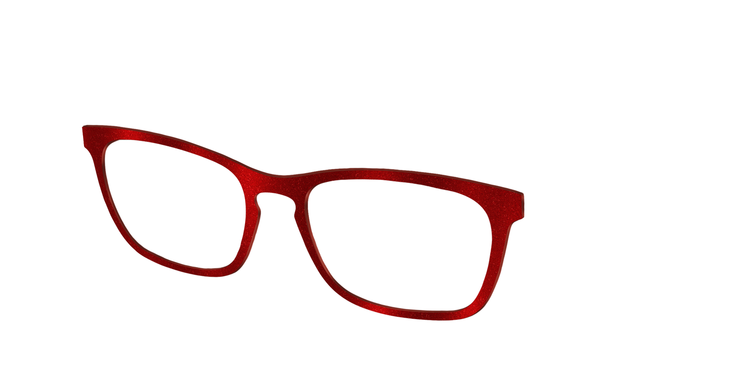 The Red Shimmer - Angle Top Image - Pair Eyewear