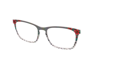 The Romantic Poinsettia Holographic Crystal - Angle Top Thumbnail - Pair Eyewear