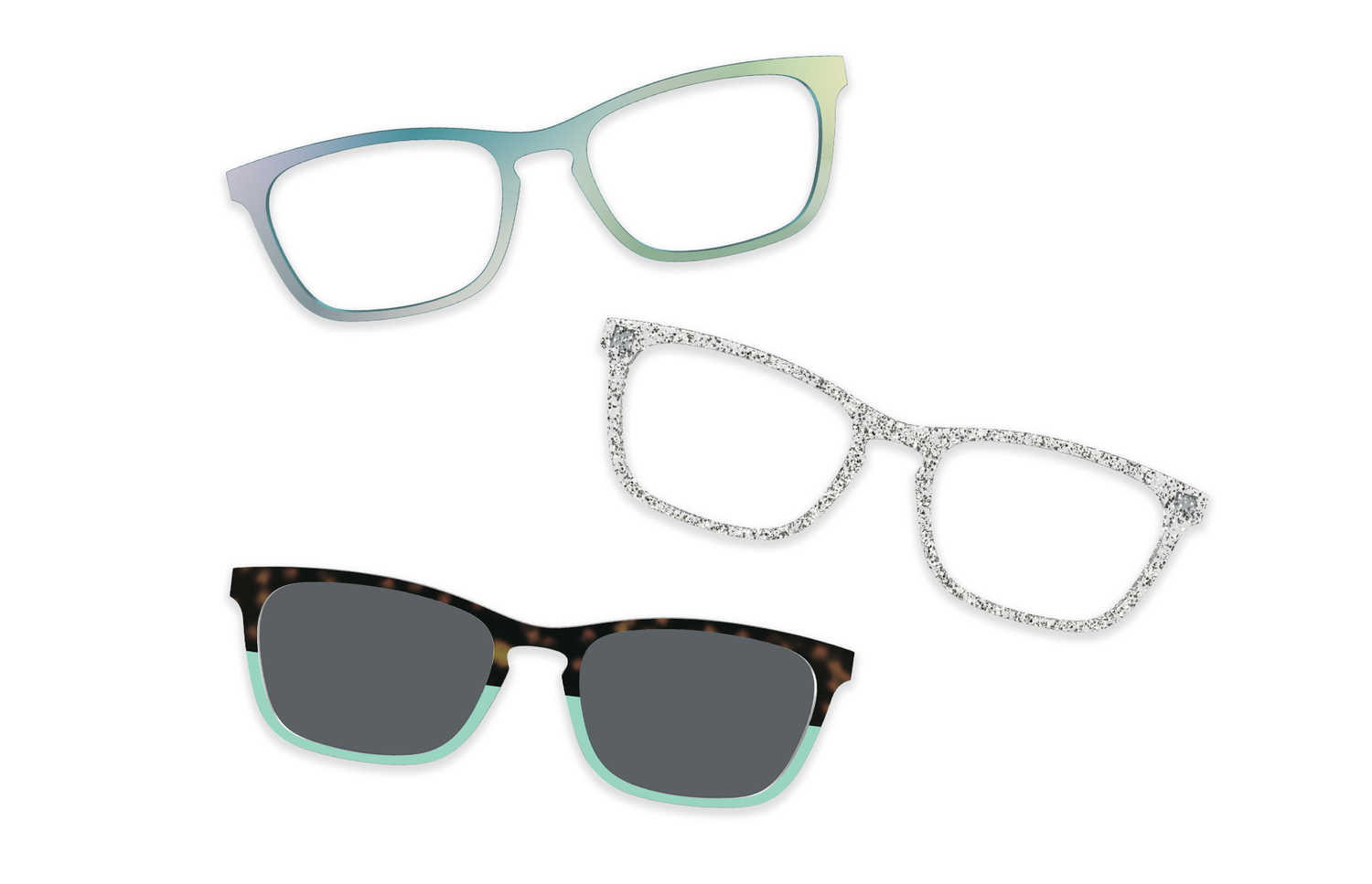 Seafoam Clear - Set - Product Image 3 - Pair Eyewear