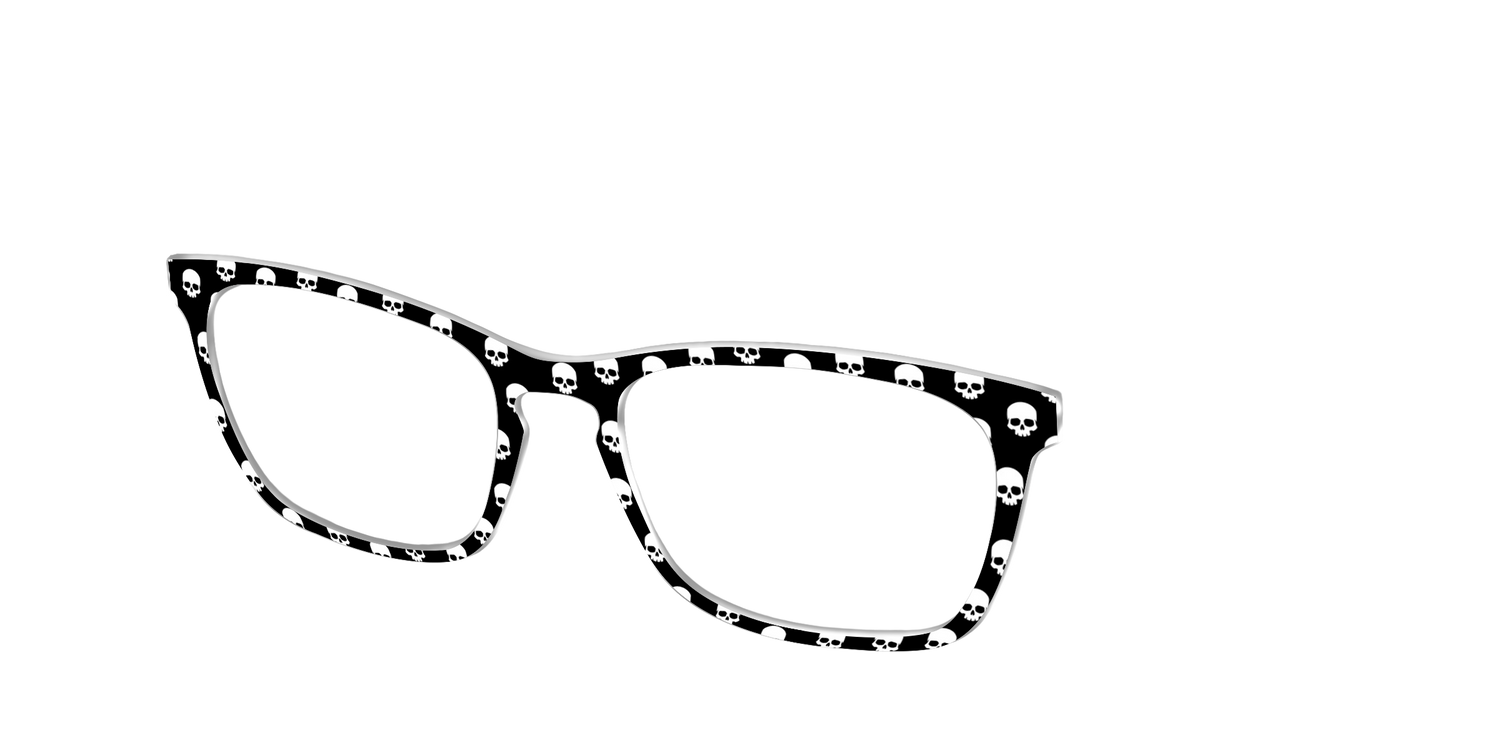 The Simple Spooky Skulls - Angle Top Image - Pair Eyewear
