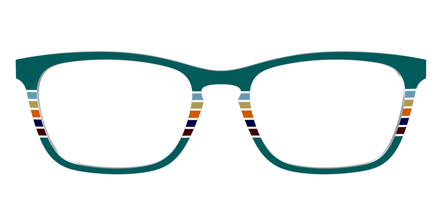 The Trailhead Stripes - Front Top Image - Pair Eyewear