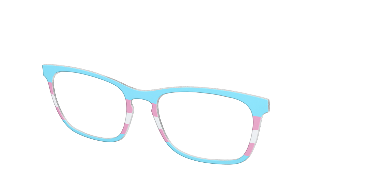 The Transgender Flag - Angle Top Image - Pair Eyewear