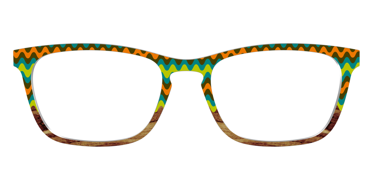 The Woodgrain Waves - Front Top Image - Pair Eyewear