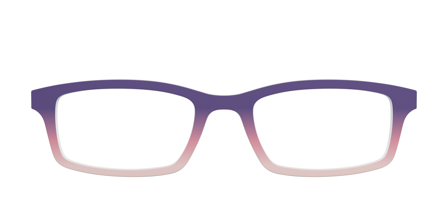 The Acai to Blush Gradient - Front Top Image - Pair Eyewear