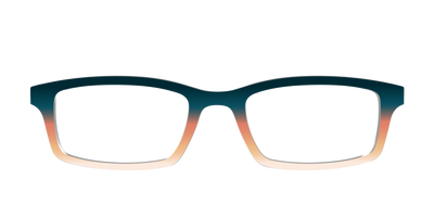 The Aegean to Apricot Gradient - Front Top Thumbnail - Pair Eyewear