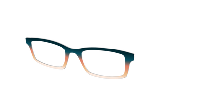 The Aegean to Apricot Gradient - Angle Top Thumbnail - Pair Eyewear