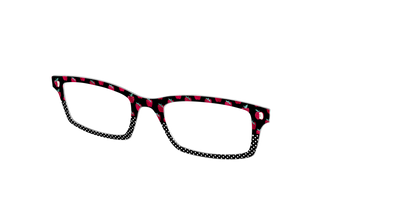 The Apple Polka Dot Split - Angle Top Thumbnail - Pair Eyewear