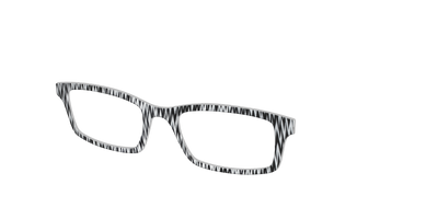 The B&W Chevron - Angle Top Thumbnail - Pair Eyewear